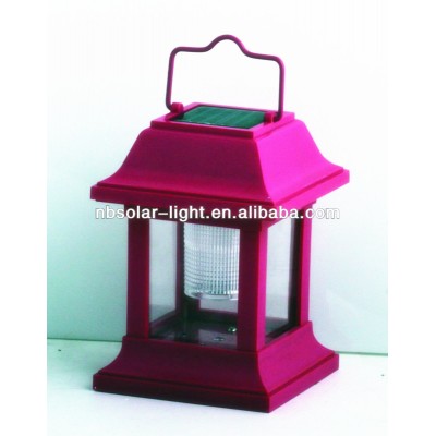 Plastic solar hanging storm light